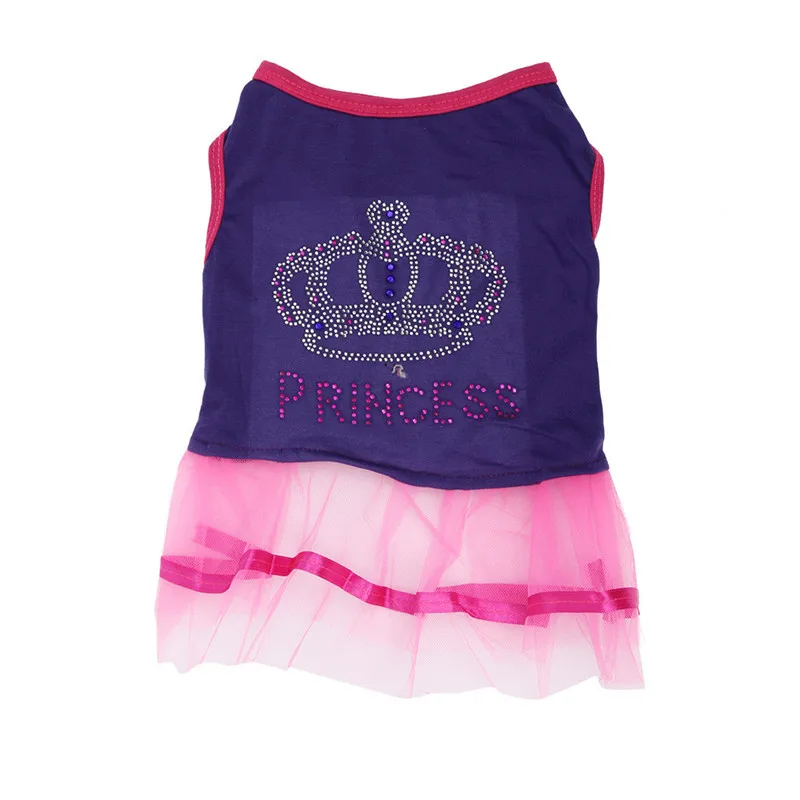 Элегантная дышащая кружевная юбка пачка с короной для собак и кошек сезон весна