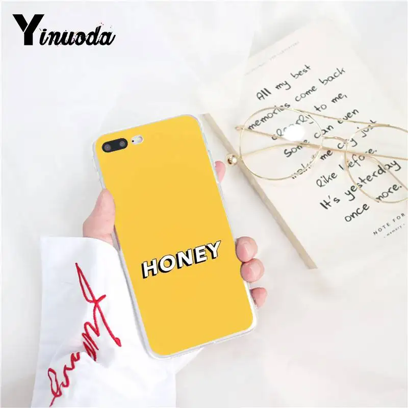 Yinuoda love text цветной узор мягкий чехол для телефона из ТПУ iPhone 8 7 6 6S Plus X XS MAX 5 5S SE XR 10 11