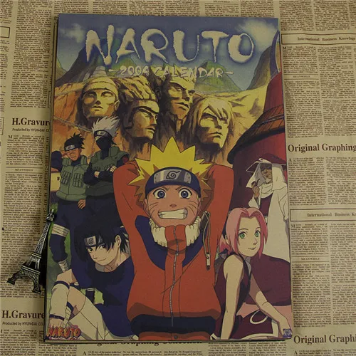 Винтаж аниме мультфильм Узумаки постер Naruto бар Детская комната Домашний декор комиксы Наруто ретро крафт-бумага живопись Наклейка на стену - Цвет: Style 6