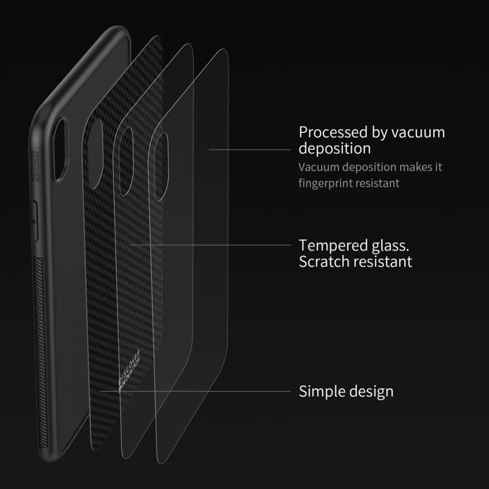 Для iPhone XS Max XR X чехол Nillkin 2.5D Закаленное стекло Панель задняя крышка Роскошный чехол для телефона для iPhone XR XS Max X Nilkin чехол