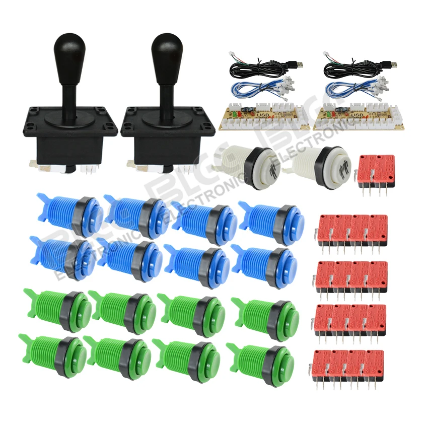 Jamma аркадный Шкаф DIY Kit Нулевая задержка USB аркадный контроллер для подключения к ПК Джойстик в американском стиле 4/8 кнопки