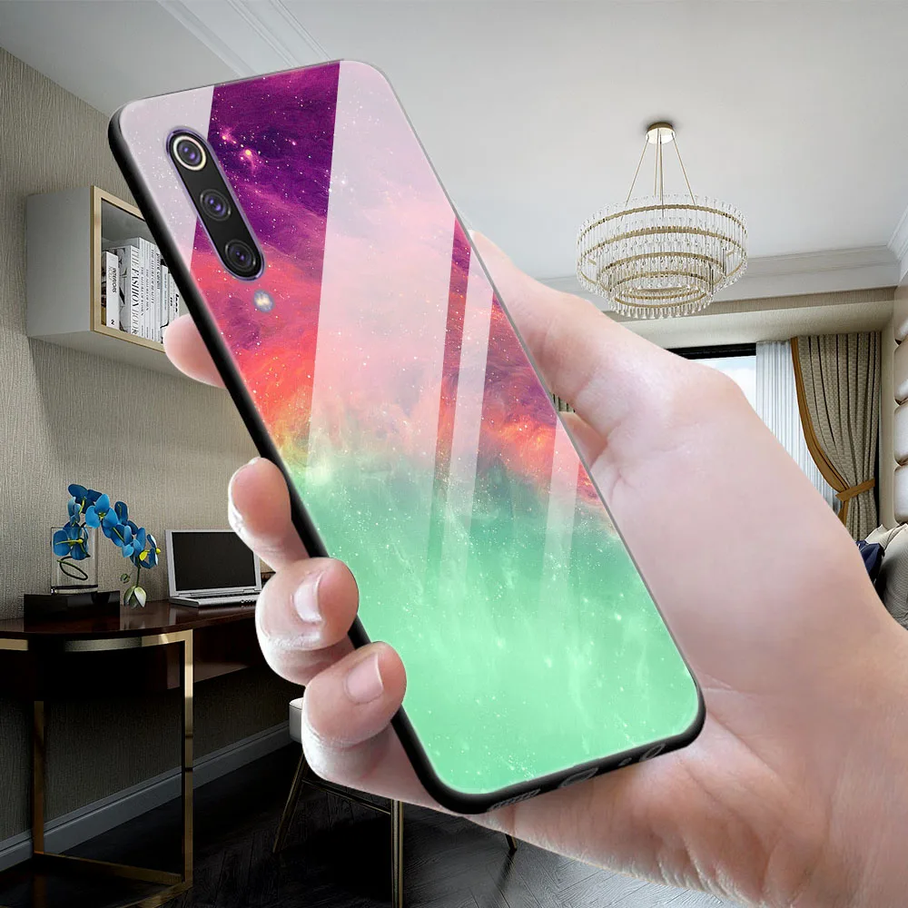 Защитный чехол для Xiaomi mi 9 Lite стеклянный силиконовый mi9 SE телефона CC9 CC9E чехлы T Pro