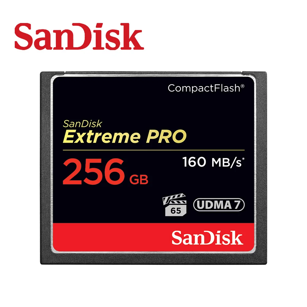 SanDisk Extreme Pro CompactFlash 32 Гб 64 128 ГБ 256 CF карта 800X VPG 20 120 Мб/с для богатой камеры 4K и Full HD