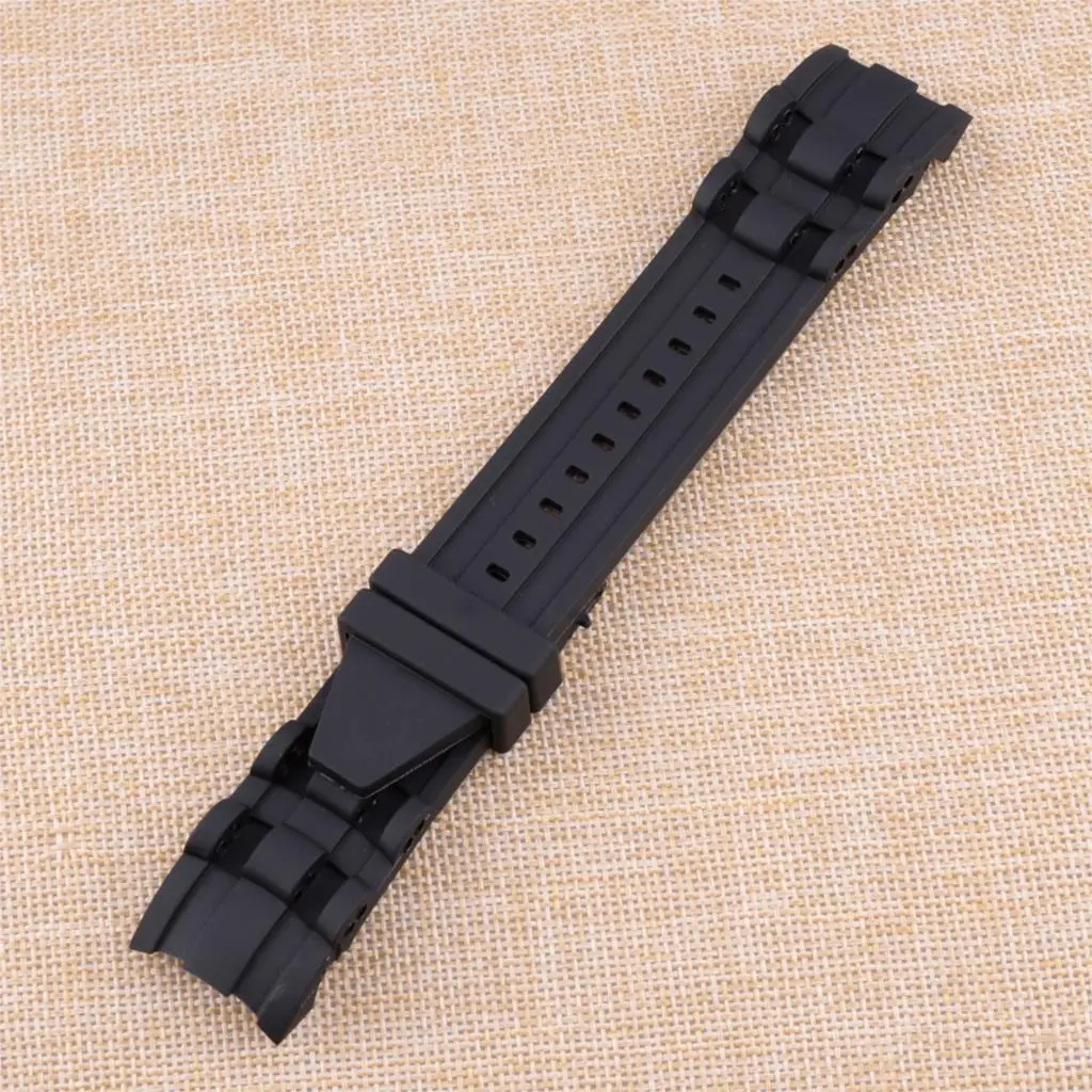 Ремешок резиновый для часов Invicta Pro Diver черный браслет коллекции хронографов 26 мм 1