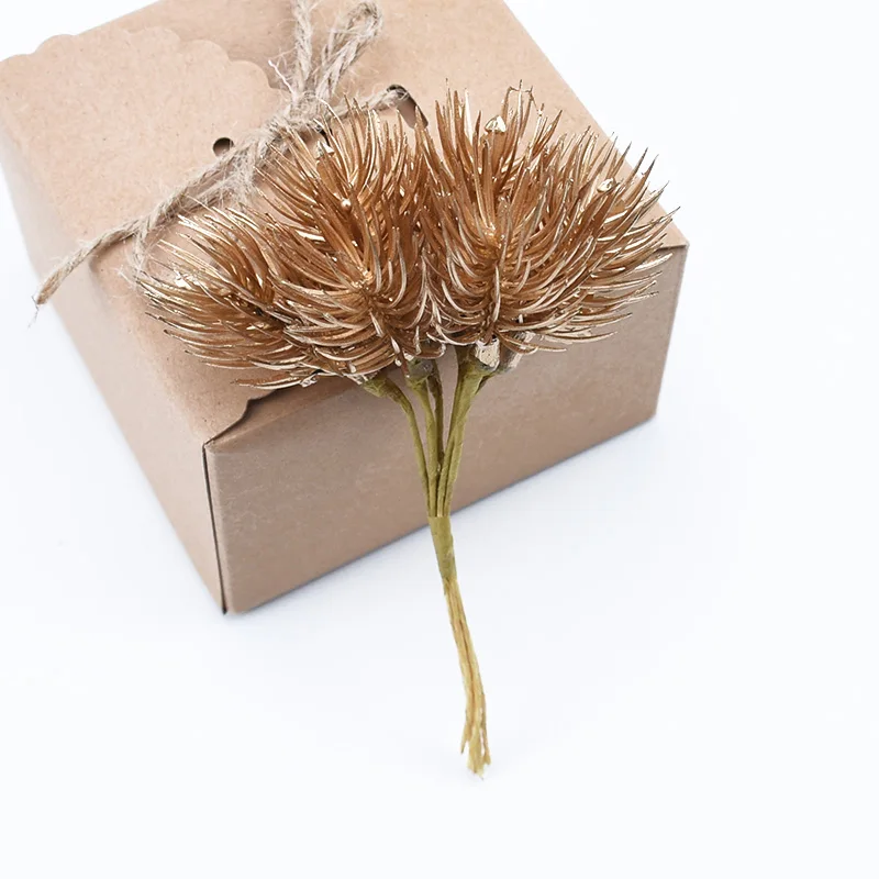 

12PCS Christmas decorations for home wedding bridal accessories clearance home decor cheap silk plastic flower artificial plants