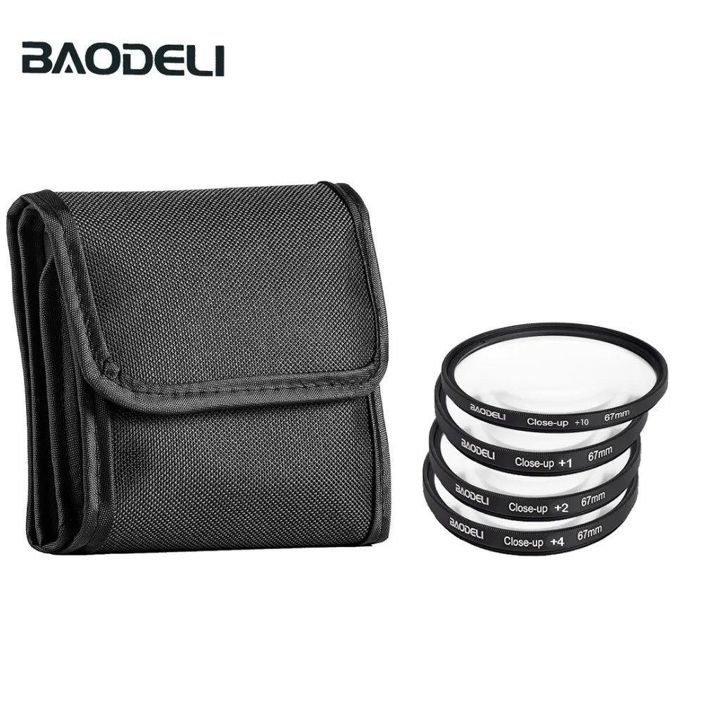 

BAODELI One Set Camera Lens Filtro Concept Close Up 1 2 4 10 Macro Filter 49mm 52 55 58 62 67 72 77 82 mm For Cannon Nikon Sony