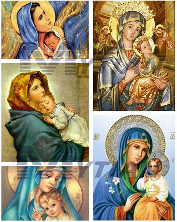 Алмазная вышивка Mary в особой форме религиозная 5D алмазная картина крестиком 3D