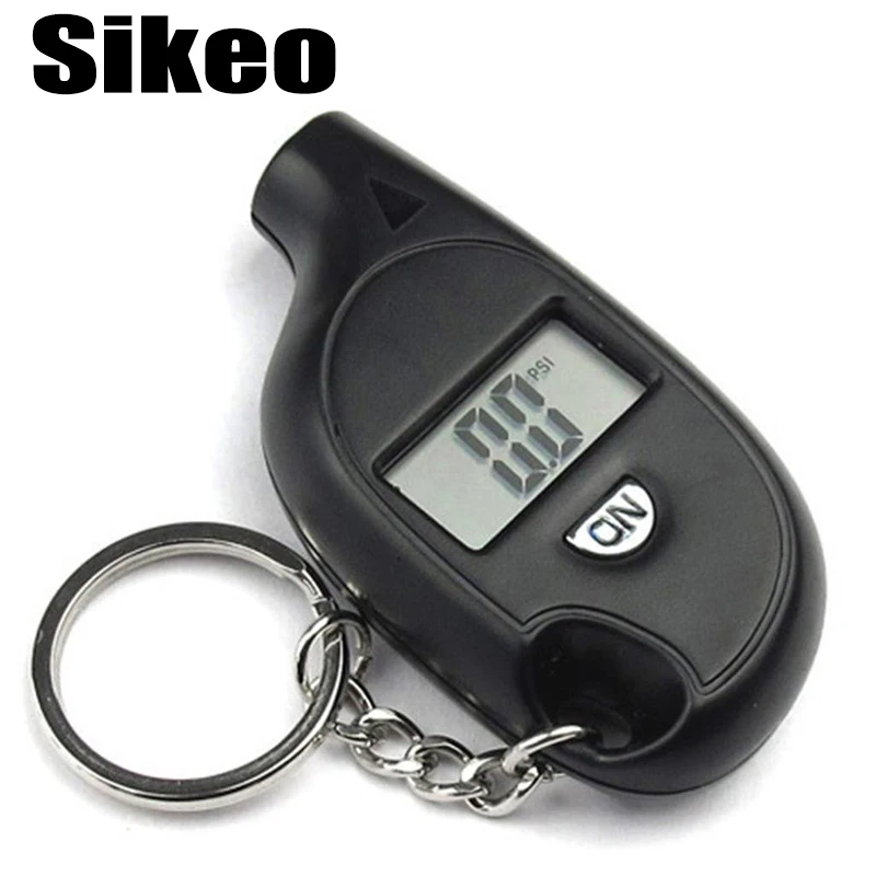 Sikeo Diagnostic-tool 2-150PSI Diagnostic Tool Digital LCD Keychain Tire Air Pressure Gauge Vehicle Motorcycle Car-detector | Автомобили и