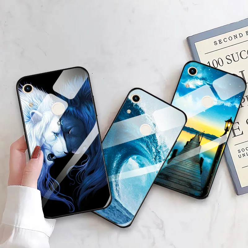 Чехол для телефона из закаленного стекла huawei Y6 2019 задняя крышка Honor 8A 8 A крутой
