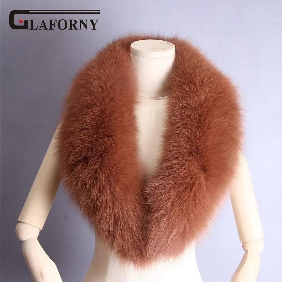 Glaforny, Новое поступление, натуральный Лисий мех, воротники, натуральный мех, шарф, супер большой роскошный шарф, женский теплый шарф 100 см
