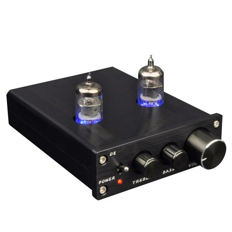 Мини 6J1 Предварительный усилитель HiFi вакуумная трубка Высокая/бас регулировка аудио предусилитель аудио эквалайзер D2