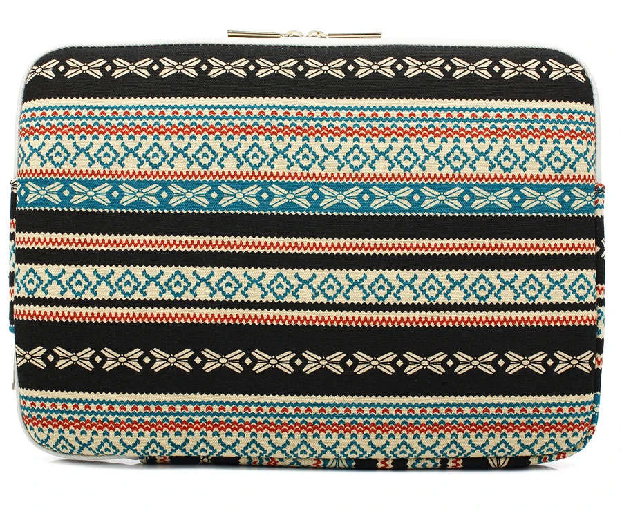Waterproof Canvas Printing Women Men Sleeve Laptop Bag For Macbook Air 13 Pro 11 12 14 15 Case For Xiaomi Asus Lenovo Cover