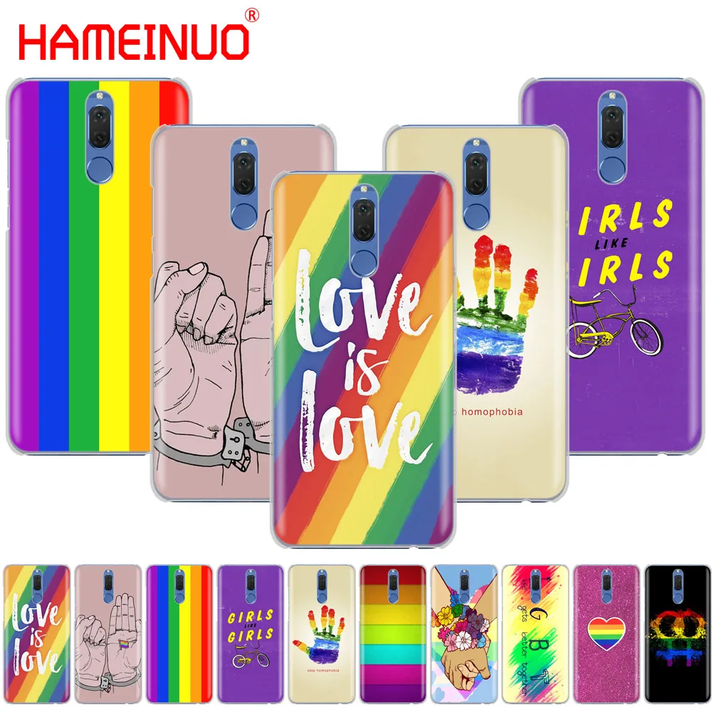 Чехол для телефона Huawei NOVA 2 2S 3e PLUS LITE p smart enjoy 7s mate 7 8 9 10 pro с радужным флагом геев и
