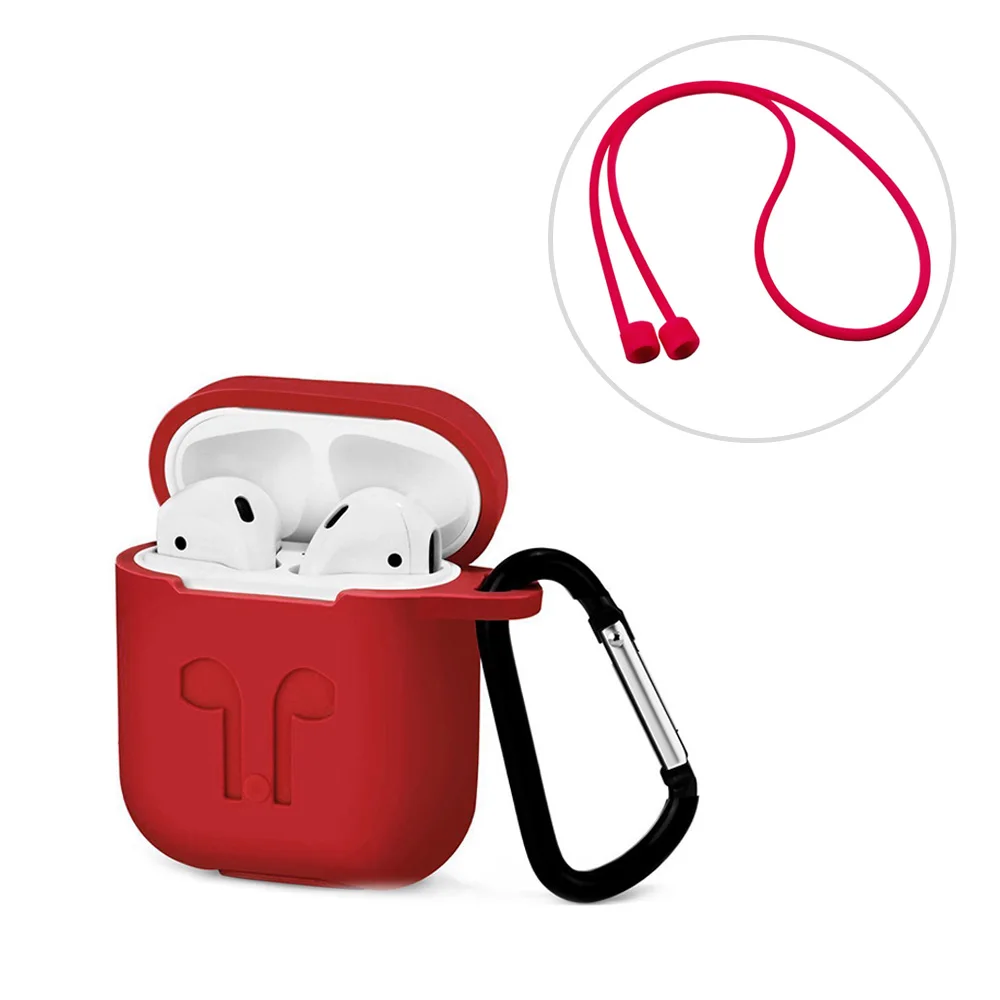 Защитный силиконовый чехол для AirPods наушников iphone беспроводные наушники