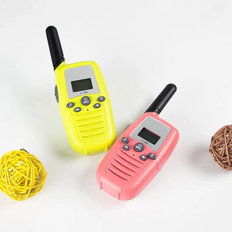 1 пара детских электронных Walkie Talkies с фонариком для родителей и детей