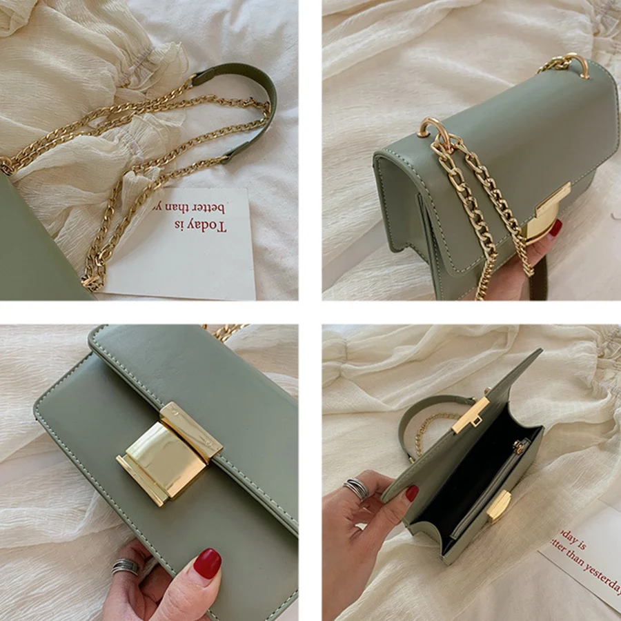 

Fashion Women's Handbags Shoulder Bags For Women 2019 High Quality Small Flap Bag Lock Clutch Purse PU Leather Messenger Bag Sac