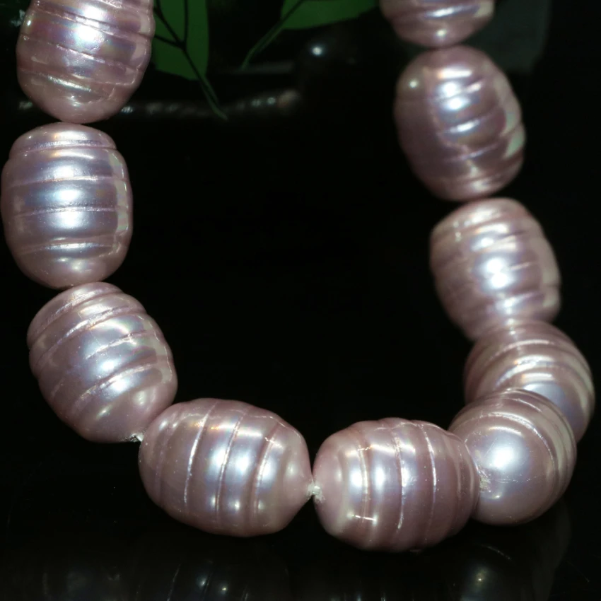 New arrival special design purple barrel oval natural shell pearl 12*15mm loose beads beauty women diy jewelry gift 15inch B2281 | Украшения