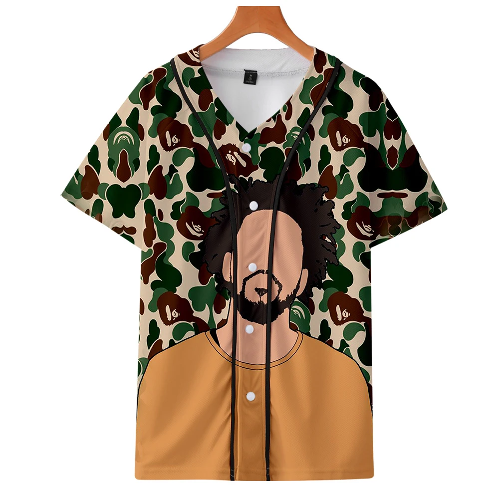 J.Cole New Album KOD 3D Printed Baseball T-shirts Women/Men Fashion Summer Short Sleeve Tshirts 2019 Hot Sale Streetwear T Shirt | Женская