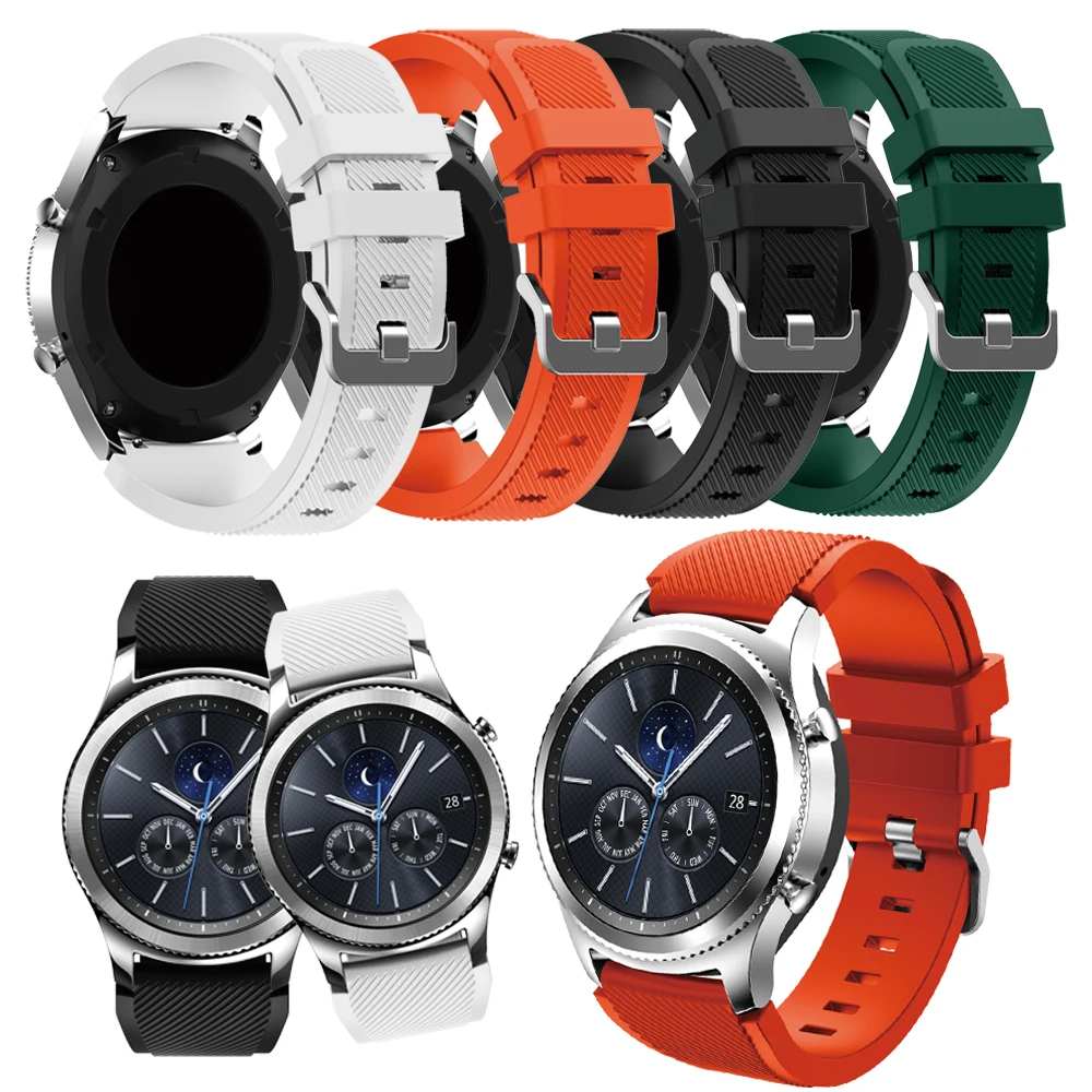 BEHUA ремешок для Samsung Gear S3 на запястье Цветной силиконовый спортивный современный