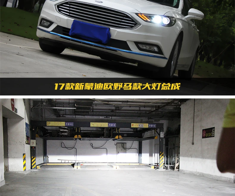 Автомобильный Стайлинг для Ford Mondeo Fusion фары Mondeo светодиодный фонарь DRL Hid биксеноновые фары объектив вспышка прямые желтые поворотные