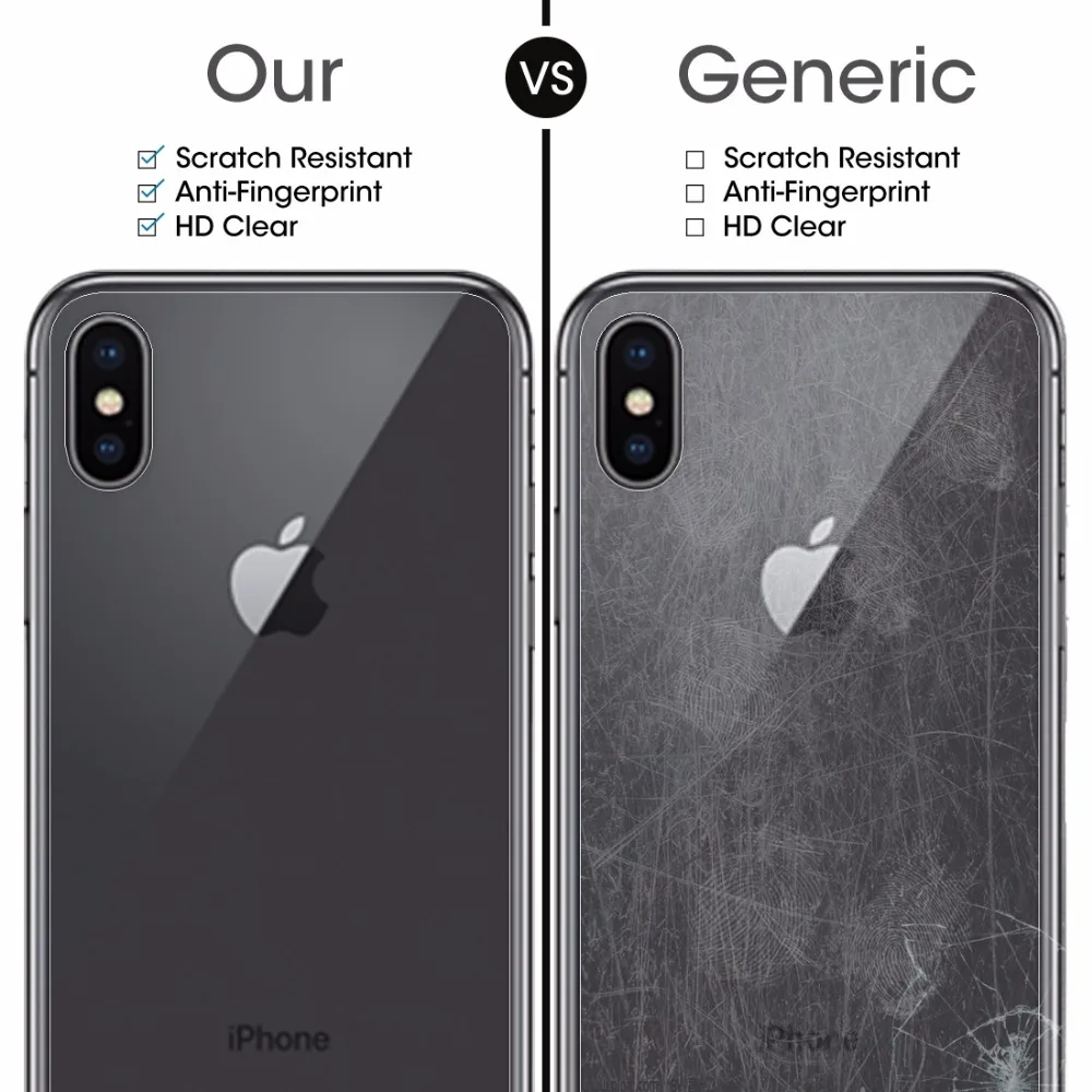 Для iPhone X XS 0 3 мм 9H твердость поверхности 2.5D прозрачное закаленное стекло Защита