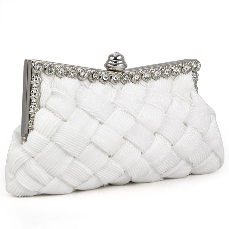 FGGS WHITE атласная Свадебная вечерняя сумочка клатч|handbag purse|clutch handbagevening purse |
