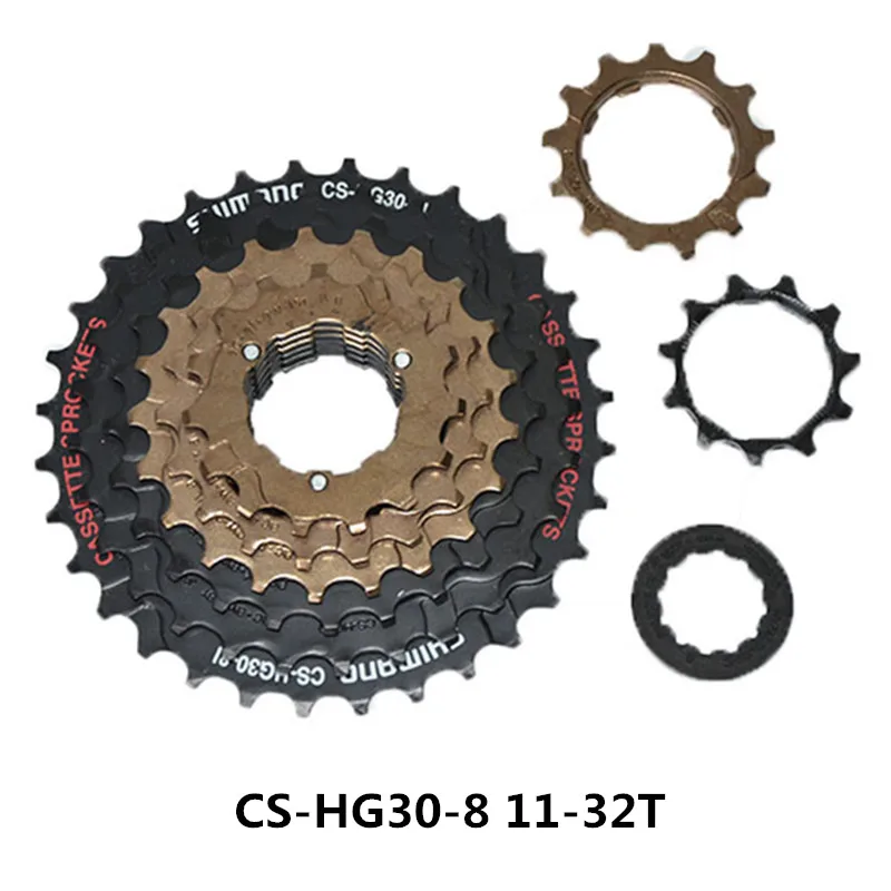 CS-HG30-8 11-32T Премиум и прочный фирменный SHIMAN0 CS-HG30-8/8/24 скоростной маховик для горного велосипеда 11-32 Маховик скорости зуба черный - Цвет: CS-HG30-8 11-32T