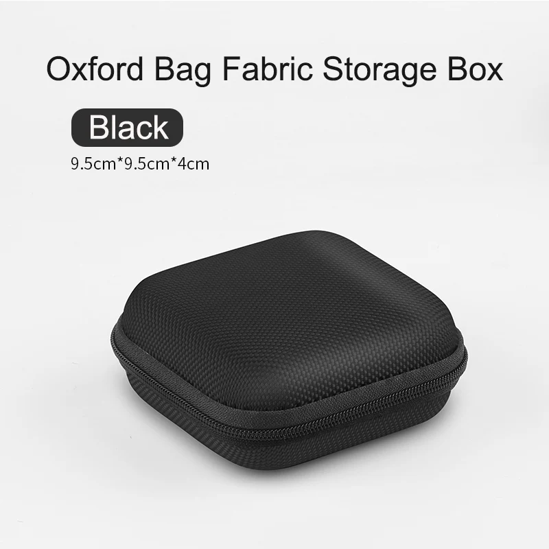 Black Oxford cloth Органайзер проводов для наушников коробка данных кабель коробка для хранения Чехол Контейнер монета наушники защитный чехол контейнер - Цвет: Black Oxford cloth