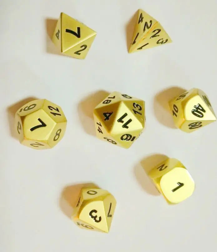 Металлические кости dnd многогранные Подземелья и Драконы настольная игра 7
