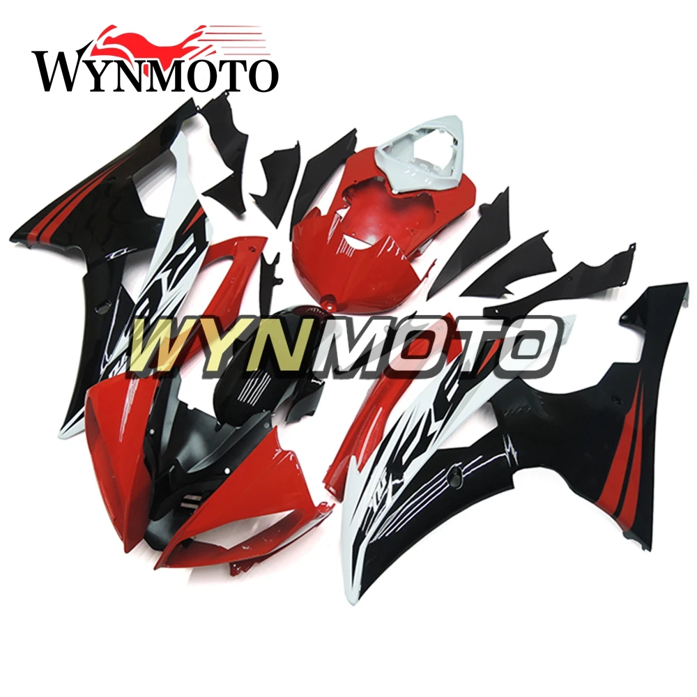 

Пластиковые обтекатели ABS для Yamaha YZF R6 2008 - 2015 08-15 2016 16 мотоциклетный полный комплект обтекателей кузов черный красный