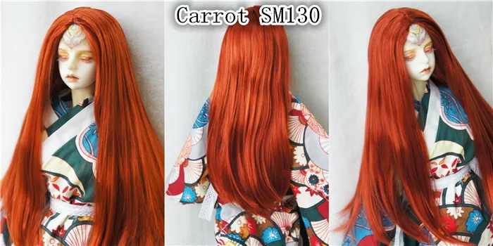 JD016 SD 1/3 BJD кукольные парики пробор линия длинный кудрявый парик Размер 8-9 дюймов 9-10 дюймов синтетический мохер кукольные парики