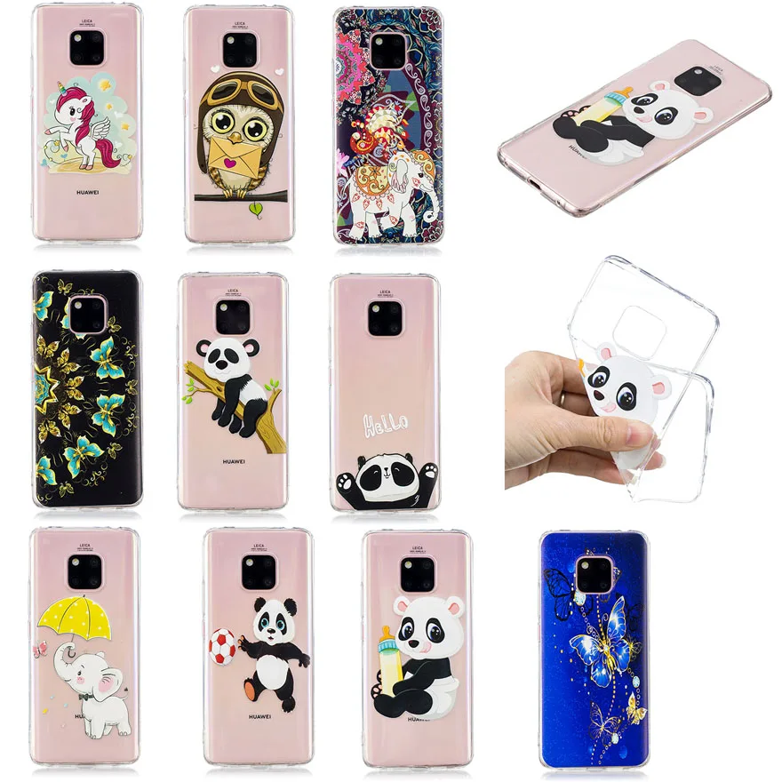 Чехлы для задней панели телефона huawei mate 20 Pro мягкий силиконовый чехол из ТПУ с
