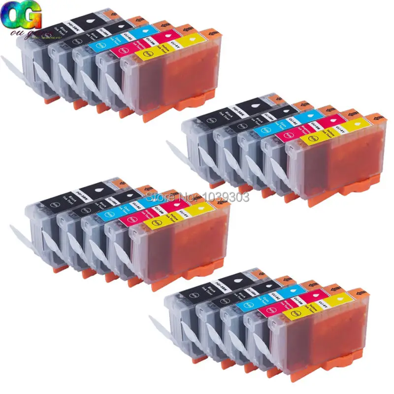 

20 Pcs Compatible for PGI-5 CLI-8 INK CANON PIXMA IP3300 IP3500 IP4200 MP500 MP600 MP800 printer ink cartridge