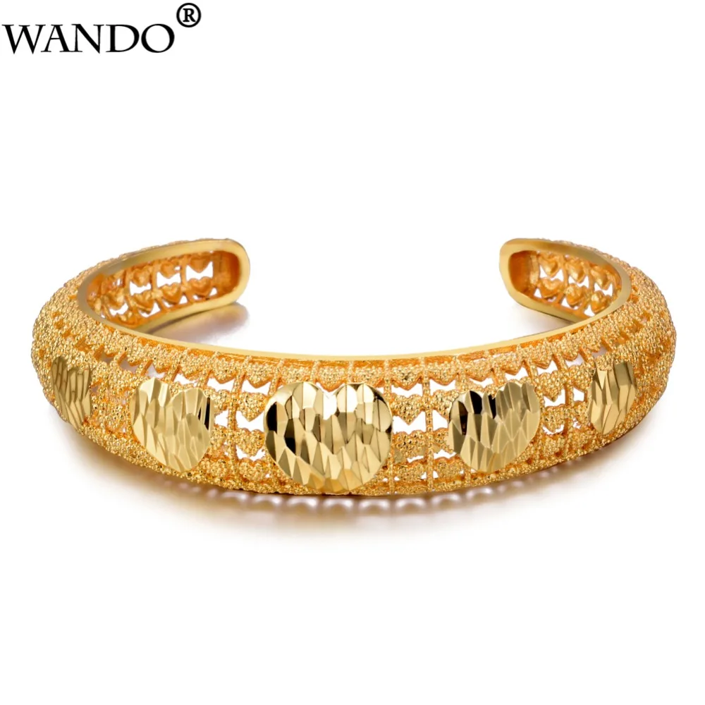 Этнический браслет Wando золотого цвета для женщин Эфиопия/Дубай/Ближний