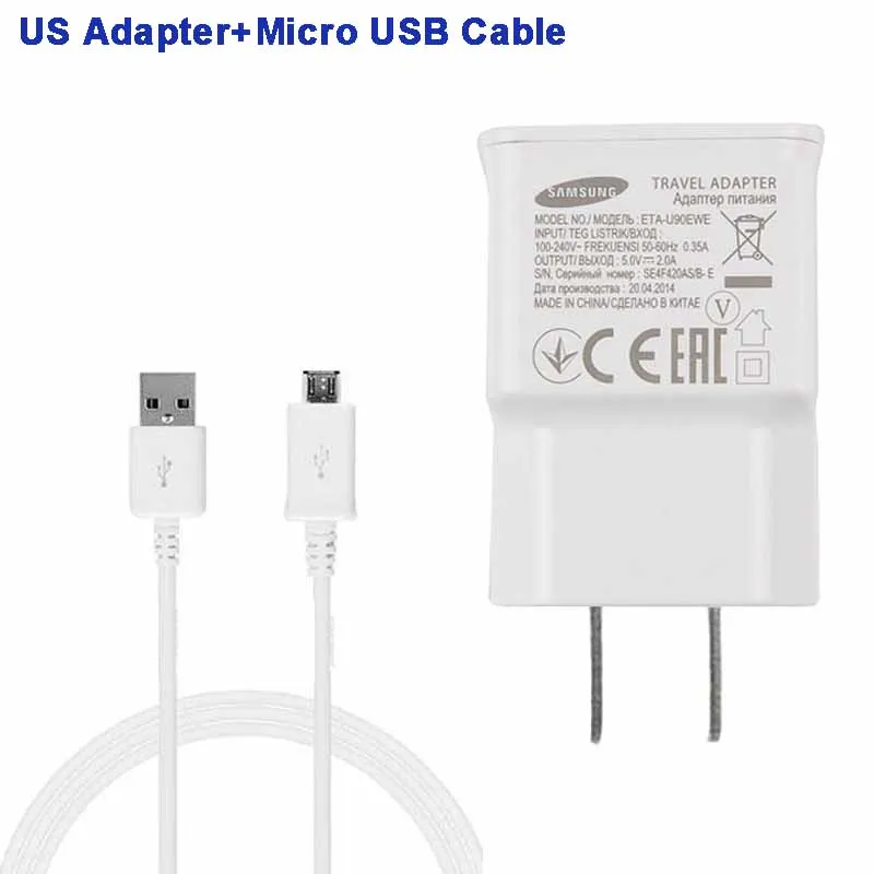 Оригинальное Адаптивное быстрое зарядное устройство SAMSUNG Micro USB кабель для Samsung