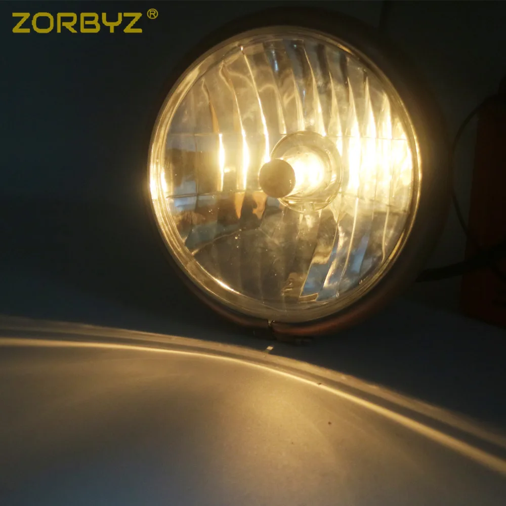 ZORBYZ мотоцикл Медь Металл H4 передняя фара лампа и 28-43 мм вилка кронштейн для кафе
