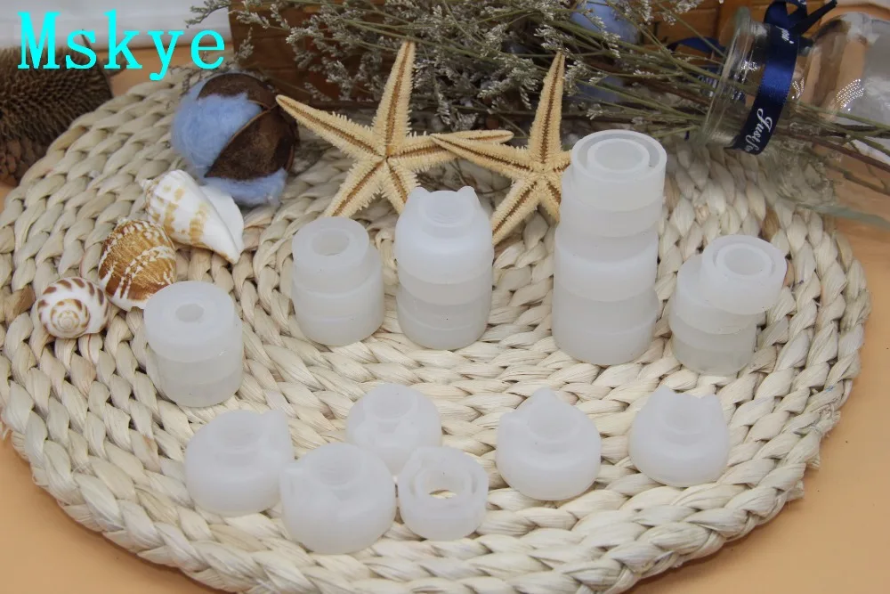 Mskye DIY Хрустальная силиконовая форма для капель кошачьих ушей кольцо ромбов