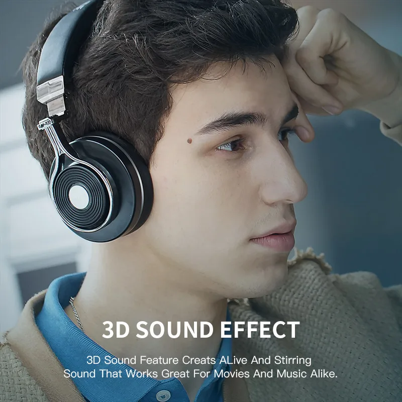 Bluedio T3 Bluetooth наушники беспроводные с встроенным микрофонном аудиовход и