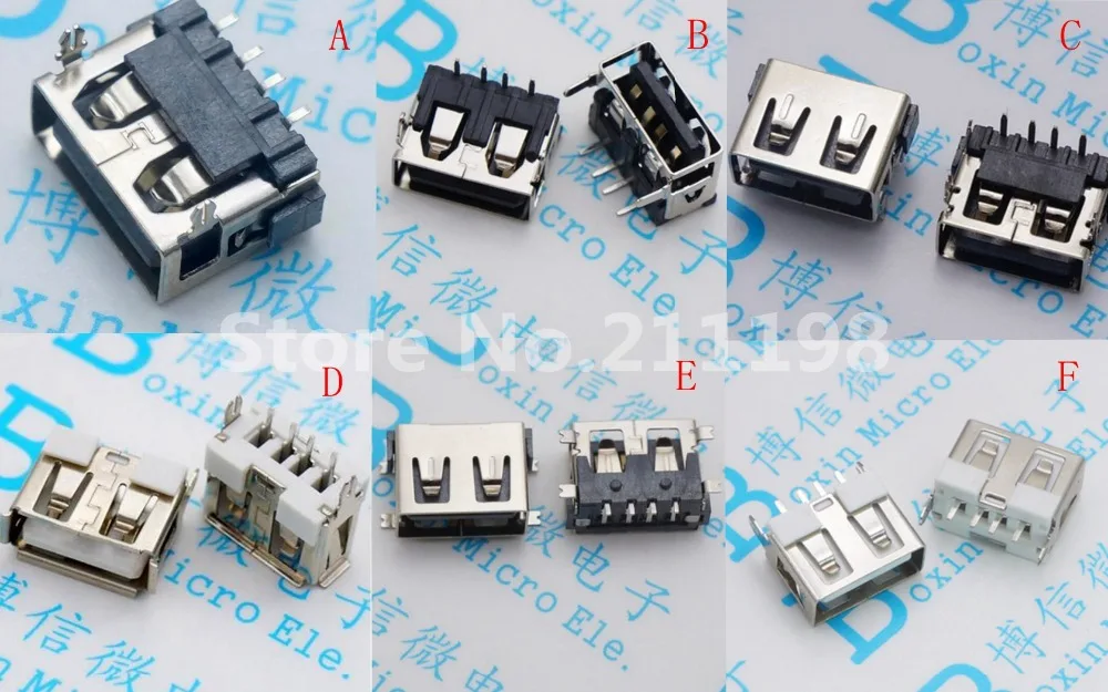 10 шт. Af10.0 Usb длина гнезда мм упаковочная лента двухфутовая фиксированная Smd \