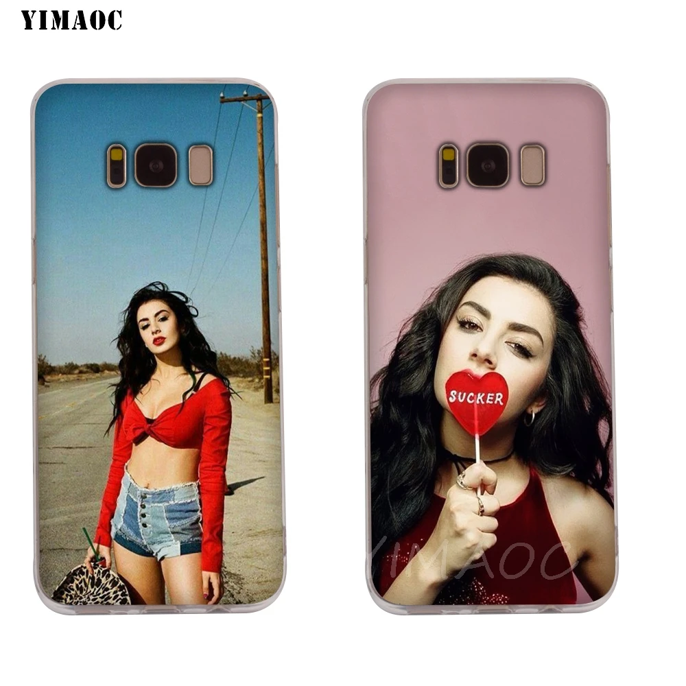 YIMAOC Charli XCX Soft TPU Case for Galaxy j3 j5 j6 j7 A5 2016 2017 A6 A9 2018 Note 8 9 S7 edge S8 S9 S10 Plus S10e Cover |