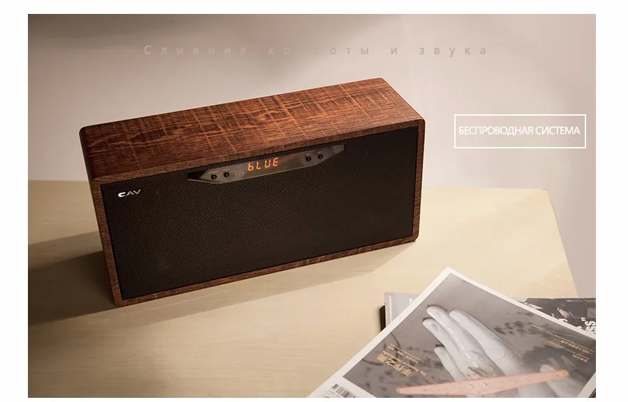 Cav AT50 HIFI мини-динамик беспроводной Bluetooth Высокое качество стерео 3D объемного звучания-Box системы громкоговоритель Встроенный мощные басы