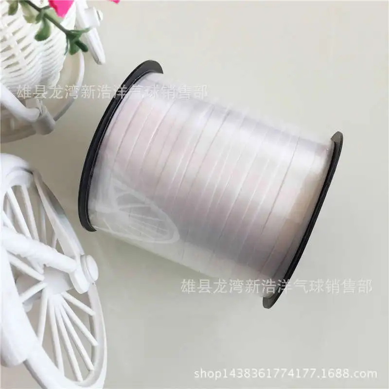 White 1 х воздушные шары лента фольга атласная завивка DIY Для Свадебные украшения для дня рождения ленты 250 ярдов праздничные вечерние поставки - Цвет: White