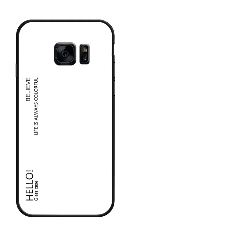 style 05 Для Samsung Galaxy S7 edge чехол Роскошный Жесткий закаленное стекло модный градиентный защитный чехол для задней крышки для samsung s7 s7edge оболочка - Цвет: style 05