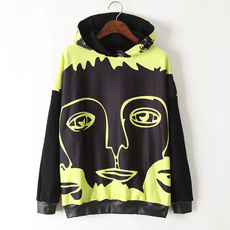 Толстовка женская с капюшоном модный брендовый свитшот принтом Свободный