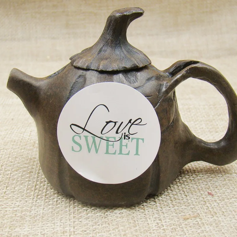 100 шт./лот, 3 см, "Love is Sweet", белые круглые этикетки, бумажные этикетки, запечатывающие скрапбук для подарка/выпечки/коробки/ювелирных изделий/торта