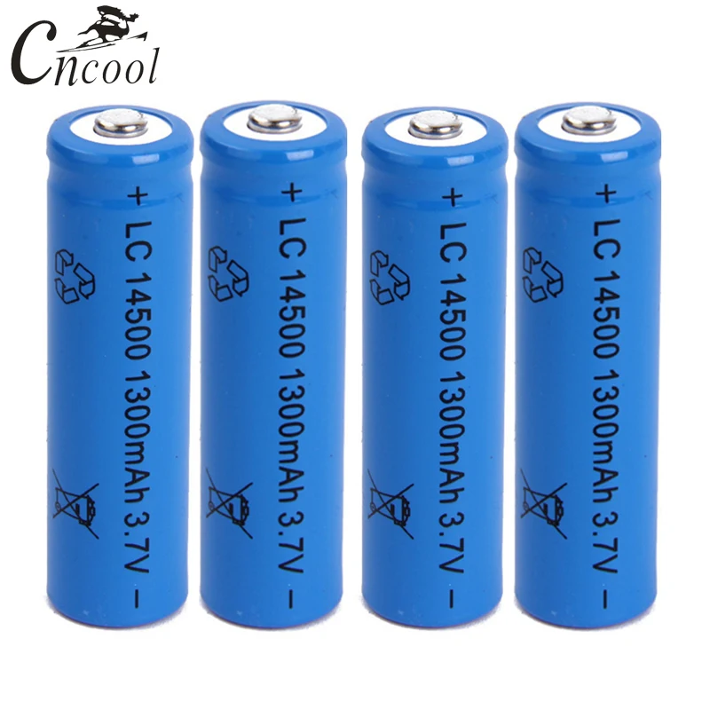 Cncool 50 шт. 14500 батарея 3 7 в 1300 мАч литий ионная аккумуляторная для светодиодного