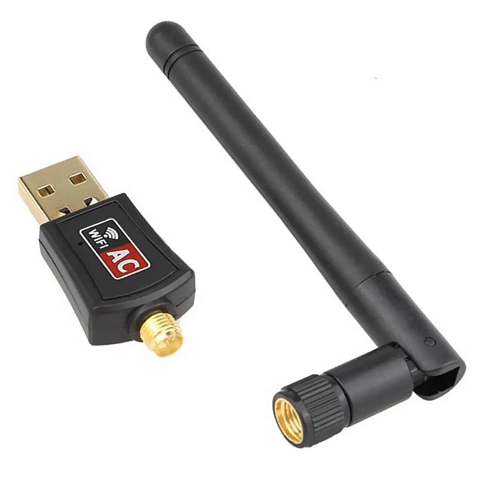 600Mbs 802.11ac Wireless USB WIFI Ethernet Adapter for WinXP Vista Win 7 8 10 Mac 2.4/5.8ghz Antenna Wi-fi Dongle Network Card
600Mbs 802.11ac Wireless USB WIFI Ethernet Adapter for WinXP Vista Win 7 8 10 Mac 2.4/5.8ghz Antenna Wi-fi Dongle Network Card