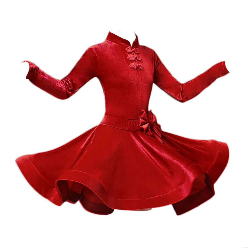 Новинка детское платье для латиноамериканской девушки одежда выступлений на