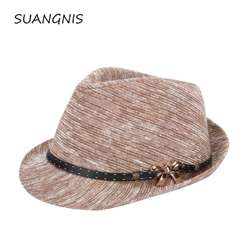 

Winter European US Woolen felt Hat Cowboy Jazz Cap Trend Trilby Fedoras Panama cap chapeau with leather band for Women