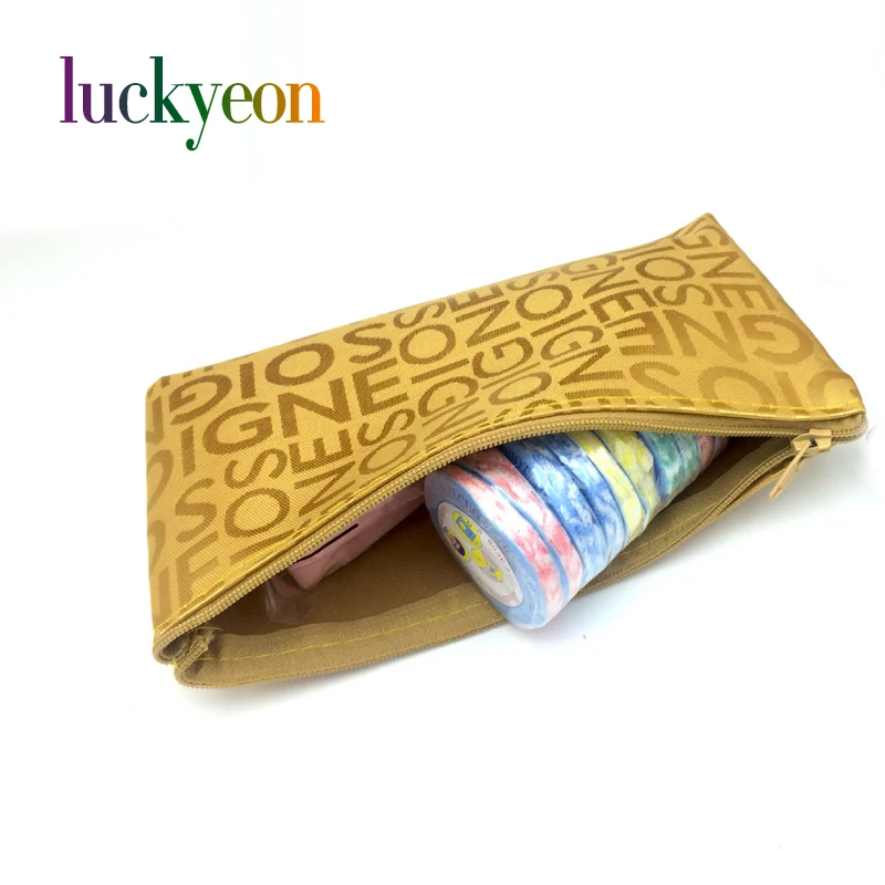 9 цветов Женская портативная косметичка с алфавитом на молнии для путешествий